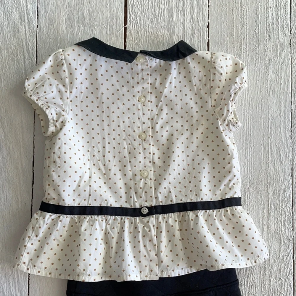 Janie and Jack Blouse and Black Skirt 4 - Picture 4 of 5